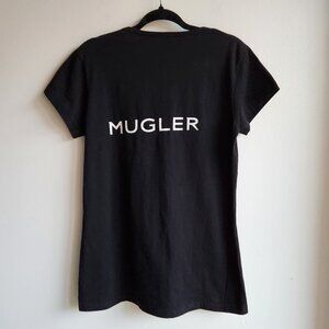 🇨🇦 Black Mugler Logo Promotional T-Shirt - Sz M